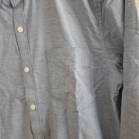 NWOT True Classic Long Sleeve Oxford Button Down Shirt - Picture 6 of 9